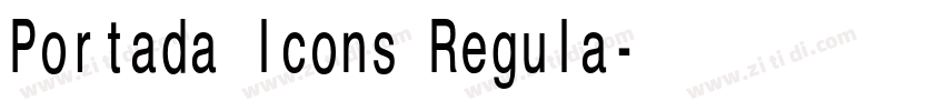 Portada lcons Regula字体转换